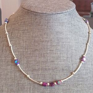 Purple Sea Jasper Necklace - New Item (17"-20")